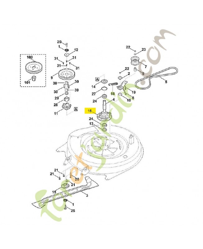 Support 6170-702-6910. Pièce de rechange Sithl / Vicking 