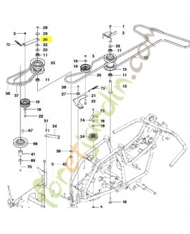 Support Husqvarna ref. 522831601
