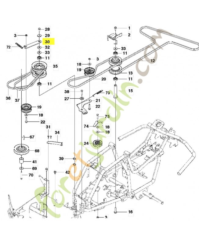 Support Husqvarna ref. 522831601
