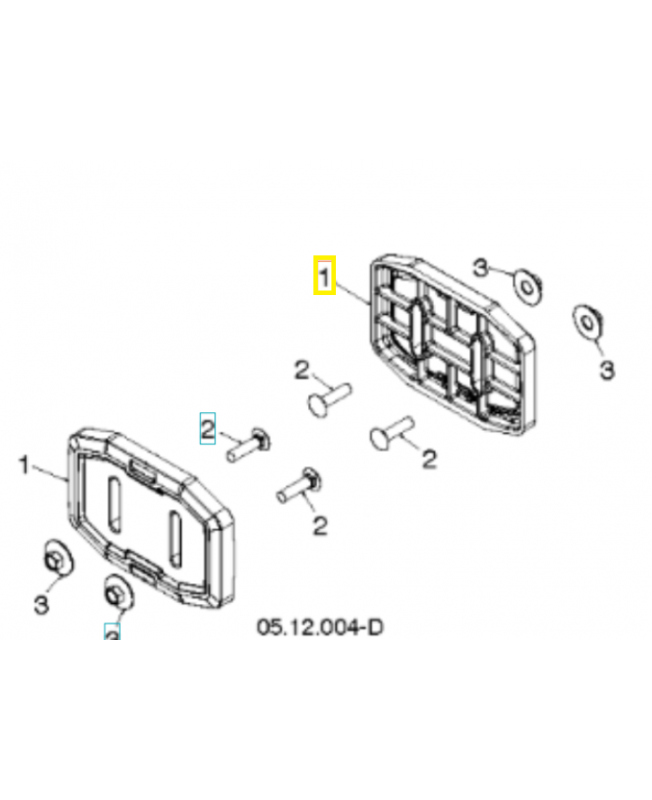 Socle 583838801. Pièce de rechange Husqvarna