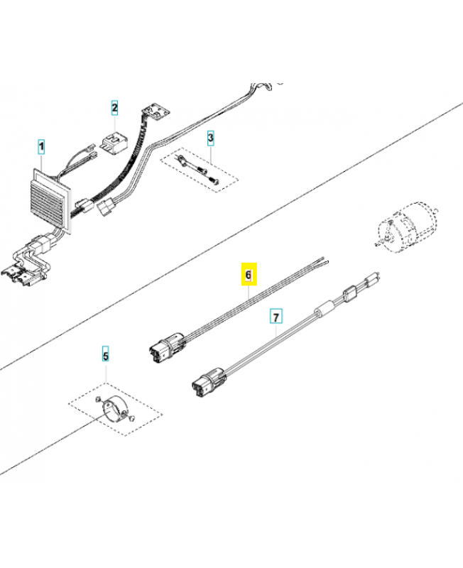 Connecteur 596263001. Pièce détachée Husqvarna
