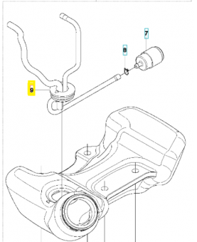 Tube 577509902. Pièce de rechange Husqvarna