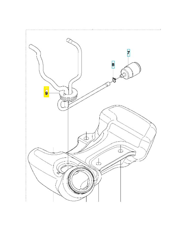 Tube 577509902. Pièce de rechange Husqvarna
