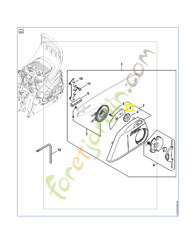Tôle de protection 1139-648-3800. Pièce de rechange Sithl / Vicking Tôle de protection 1139-648-3800. Pièce de rechange Sithl / Vicking