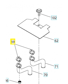Joint d'échappement 532185909. Pièce de rechange Husqvarna