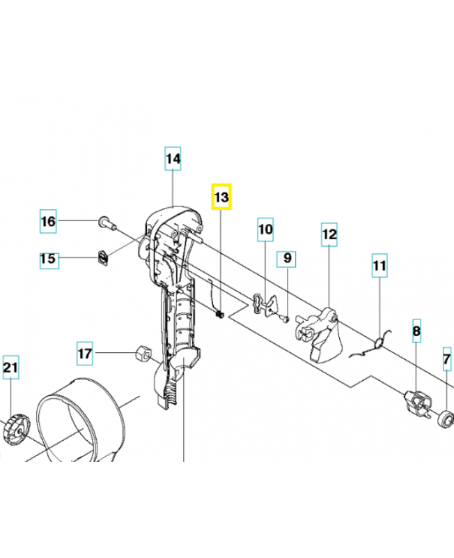 Ressort 505567901. Pièce de rechange Husqvarna