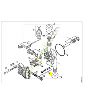 Soupape antiretour 4775-510-0200. Pièce détachée Stihl / Vicking
