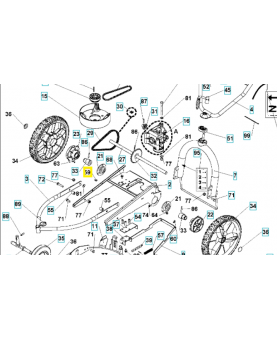 Collier de serrage 519653425. Pièce de rechange Husqvarna