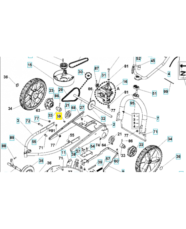 Collier de serrage 519653425. Pièce de rechange Husqvarna