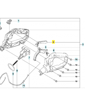 Gâchette de sécurité 504089701. Pièce de rechange Husqvarna