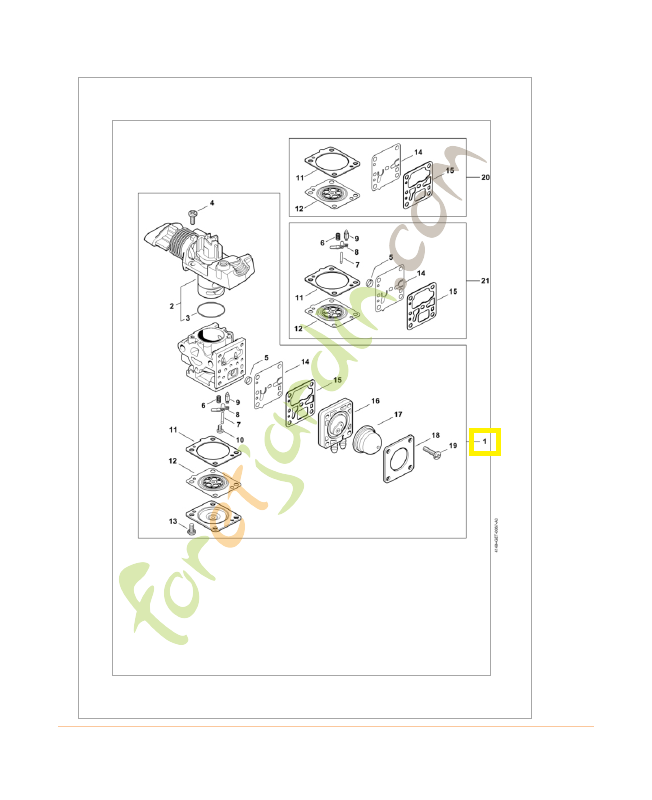 Carburateur complet 4149/024149-120-0602. Pièce détachée Stihl / Vicking