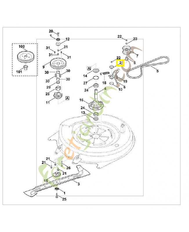 Douille d’écartement 6140-764-2820. Pièce de rechange Sithl / Vicking