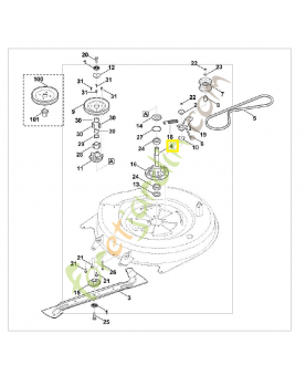 Arbre 6140-702-0700. Pièce de rechange Sithl / Vicking