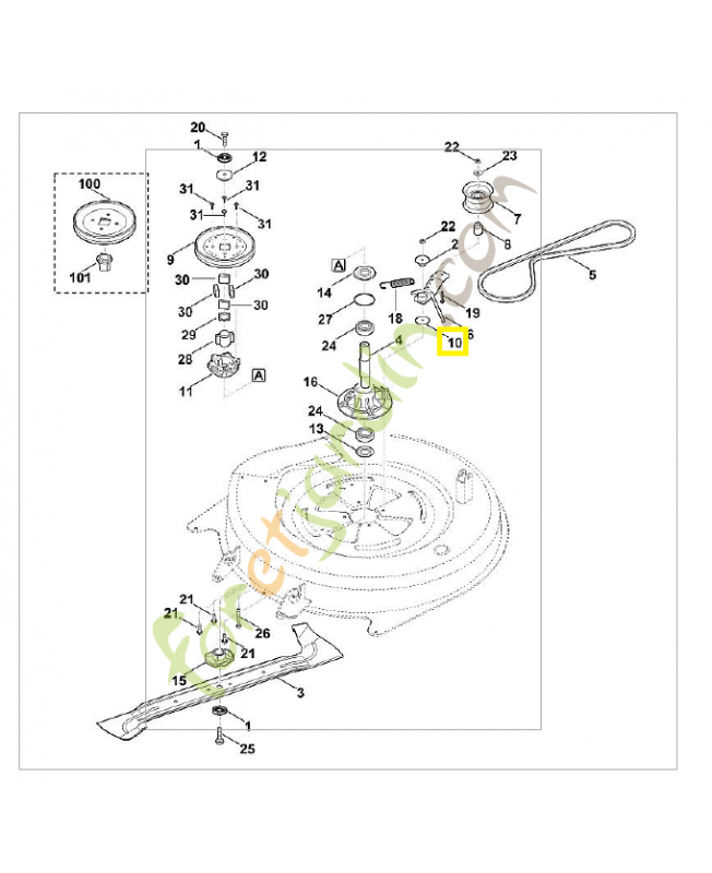 Rondelle 6140-958-0200. Pièce de rechange Sithl / Vicking