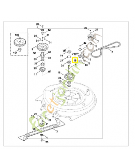 Ressort de tension 6170-703-5150. Pièce de rechange Sithl / Vicking