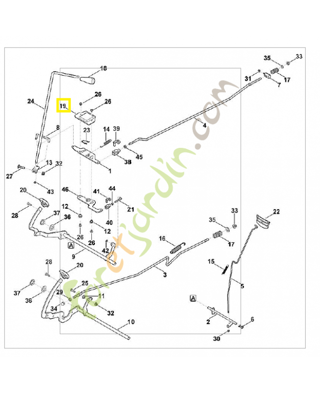 Recouvrement 6170-704-3600. Pièce de rechange Sithl / Vicking