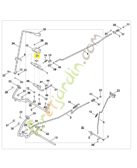 Bride de ressort 6170-708-0300. Pièce de rechange Sithl / Vicking