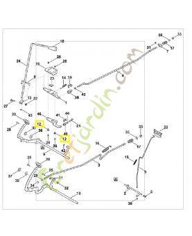 Boulon a embase 6140-764-3600. Pièce de rechange Sithl / Vicking