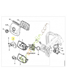 Chicane 1137-121-6902. Pièce détachée Stihl / Vicking