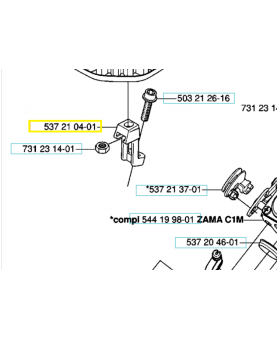 Adaptateur 537210401. Pièce de rechange Husqvarna