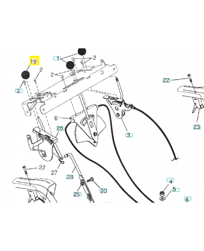 Bouton 532414281. Pièce de rechange Husqvarna Bouton 532414281. Pièce de rechange Husqvarna