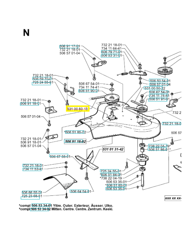 Courroie husqvarna 589531601. Pièce détachée Husqvarna