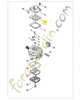 Membrane de réglage 1130-121-4702. Pièce de rechange Sithl / Vicking