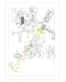 Carburateur c1q-s 184 4282-120-0611. Pièce détachée Stihl / Vicking