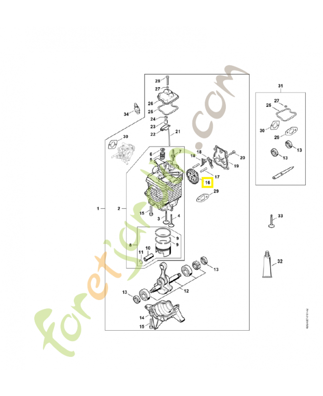 Roue a came 4282-030-1801. Pièce de rechange Sithl 