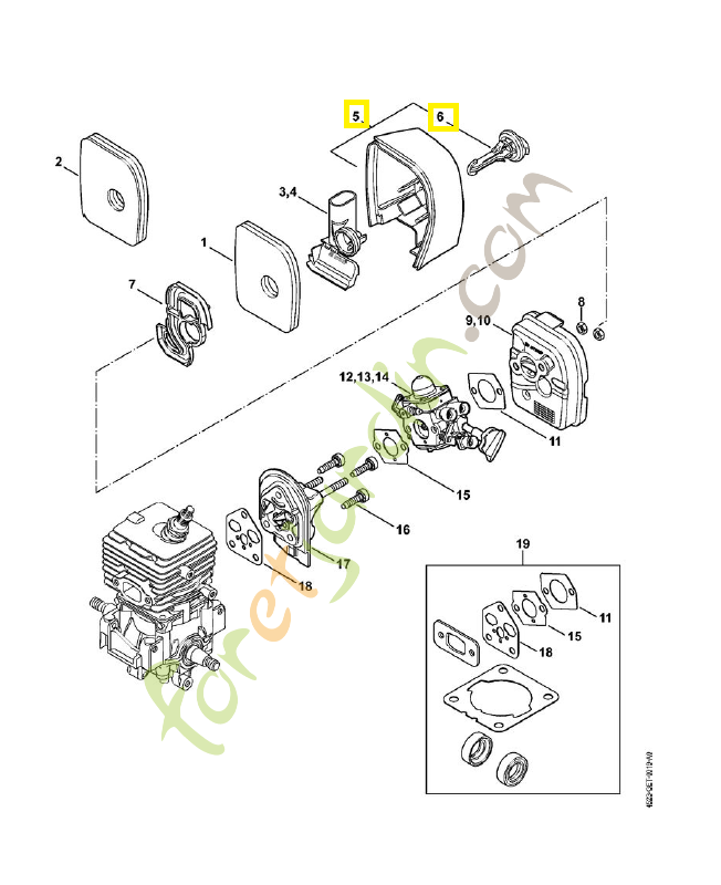 Couvercle de filtre 4241-140-1000. Pièce de rechange Sithl