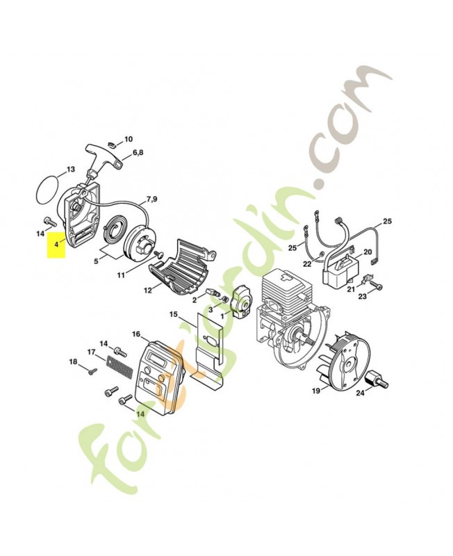 Couvercle de lanceur 4137-190-0400 Couvercle de lanceur 4137-190-0400