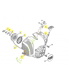 Carter ventilateur + lanceur 4241-080-2106 stihl