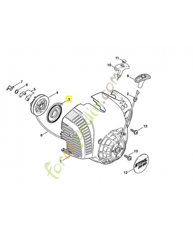 Ressort de rappel référence 4237-190-0600