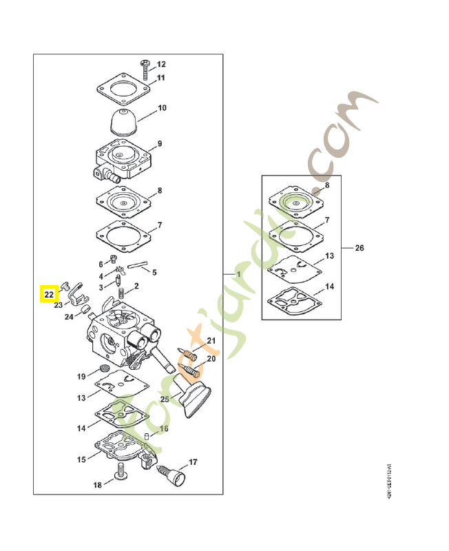 Vis cylindrique m3x3.5 9079-319-0280. Pièce de rechange Sithl / Vicking