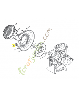 Pictogramme avertissement 0000-967-7285. Pièce de rechange Sithl / Vicking
