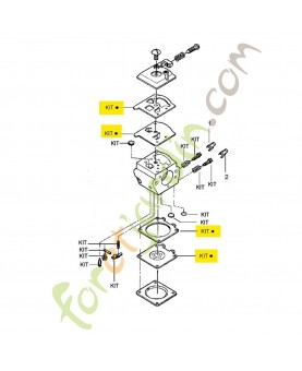 Jeu de joints 530069844 husqvarna Remplace référence 530035173 ; 530035213 ; 530035219 ; 530035313 ; 503035173 ; 530035719