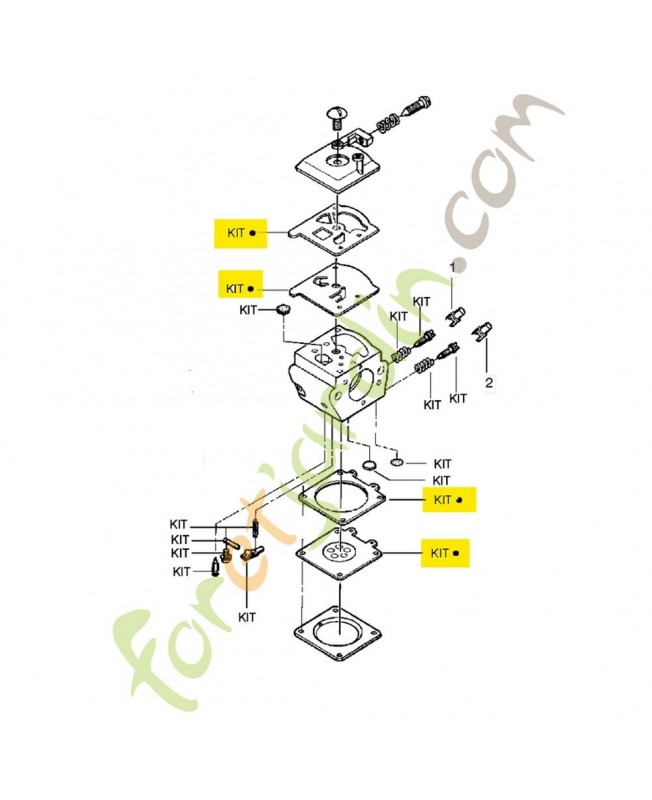 Jeu de joints 530069844 husqvarna Remplace référence 530035173 ; 530035213 ; 530035219 ; 530035313 ; 503035173 ; 530035719