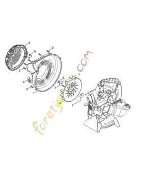 Turbine 4241-704-3405. Pièce de rechange Sithl / Vicking