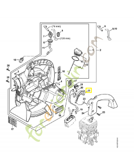 Manette de gaz 4241-182-1000. Pièce de rechange Sithl / Vicking
