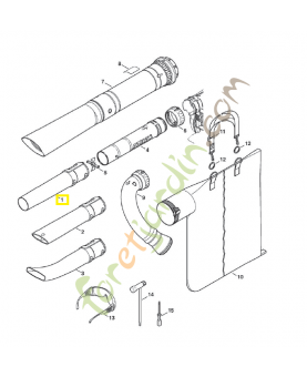 Buse (tube) 4229-708-6300. Pièce de rechange Sithl