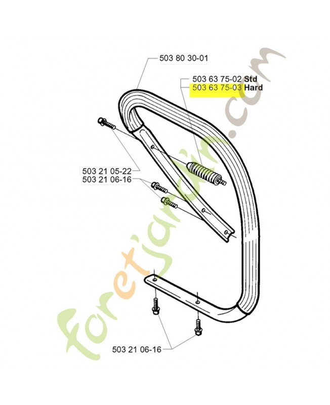 Amortisseur cylindre 503637503 husqvarna