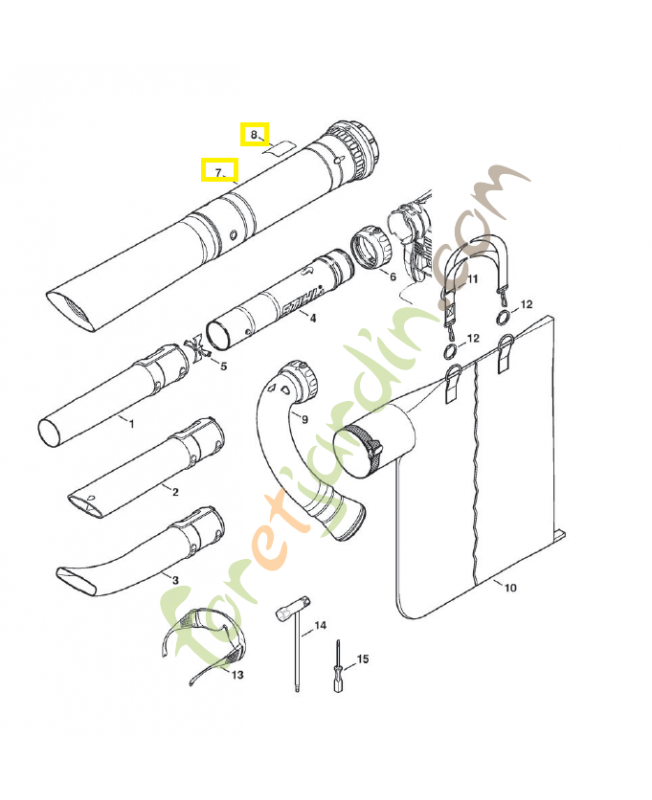 Tube d aspiration 4241-760-3501 stihl Tube d aspiration 4241-760-3501 stihl