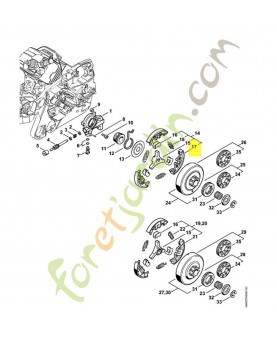 Masselotte 1147-162-0800. Pièce détachée Stihl / Vicking