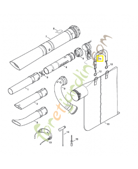 Bretelle BG 4227-710-9003. Pièce de rechange Sithl / Vicking