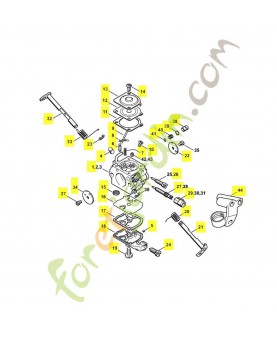 Carburateur c1q-s91 1123-120-0632. Pièce détachée Stihl / Vicking