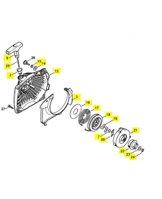 Carter ventilateur av.lanceur 1141-080-2103. Pièce détachée Stihl / Vicking Carter ventilateur av.lanceur 1141-080-2103. Pièce détachée Stihl / Vicking