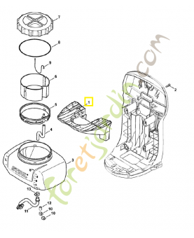 Support 4241-791-3400. Pièce de rechange Sithl / Vicking