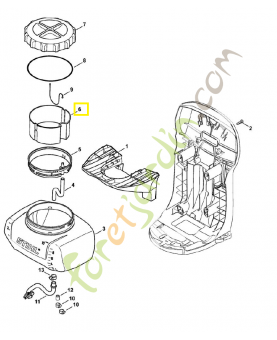 Tamis 4244-708-1000. Pièce de rechange Sithl / Vicking