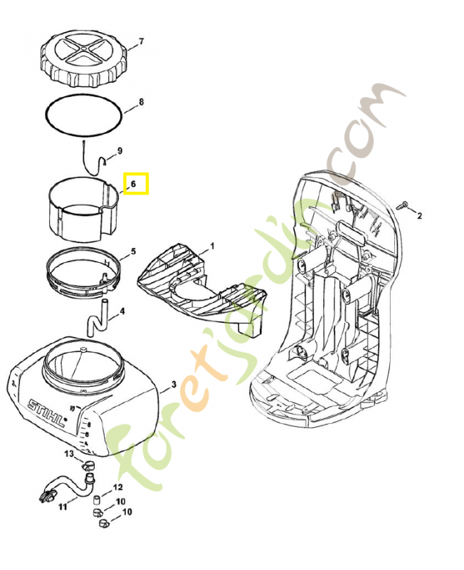 Tamis 4244-708-1000. Pièce de rechange Sithl / Vicking