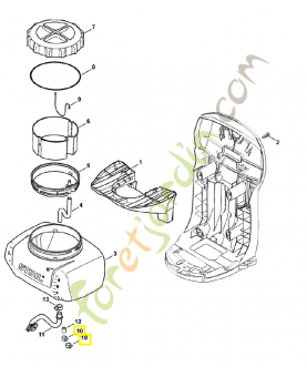Collier 12-18/9 9771-021-1152. Pièce de rechange Sithl / Vicking